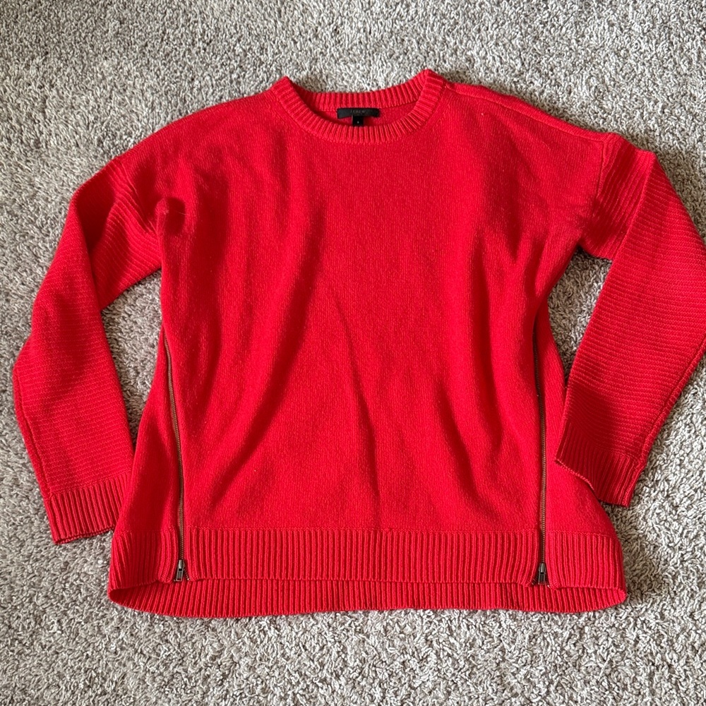 J. CREW - red wool sweater